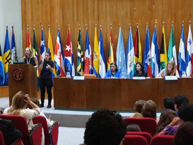 Side event "Violence and abuse against women and girls with disabilities", in the framework of the XIV Regional Conference on Women in Latin America and the Caribbean. Organized by the Special Envoy´s Office, with Cimunidis as a cosponsor (january 29, 2020) Santiago, Chile.