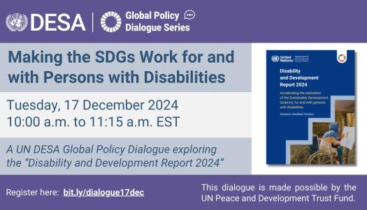 Flyer - UN DESA Global Policy Dialogue: Making the SDGs Work for and with Persons with Disabilities