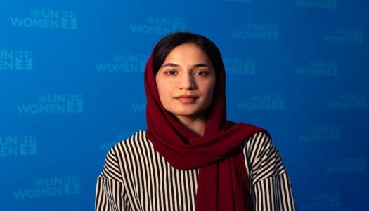 Mursalina Amin, founder of the Girls toward leadership organization in Afghanistan. UN Women/Aileen Orate.